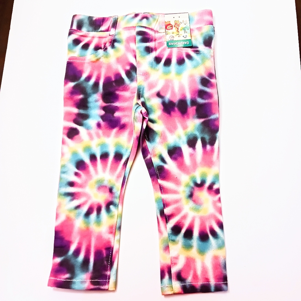NWT Garanimals Pull-On Tie Dye Girl's Skinny Jeans Size 24 Months